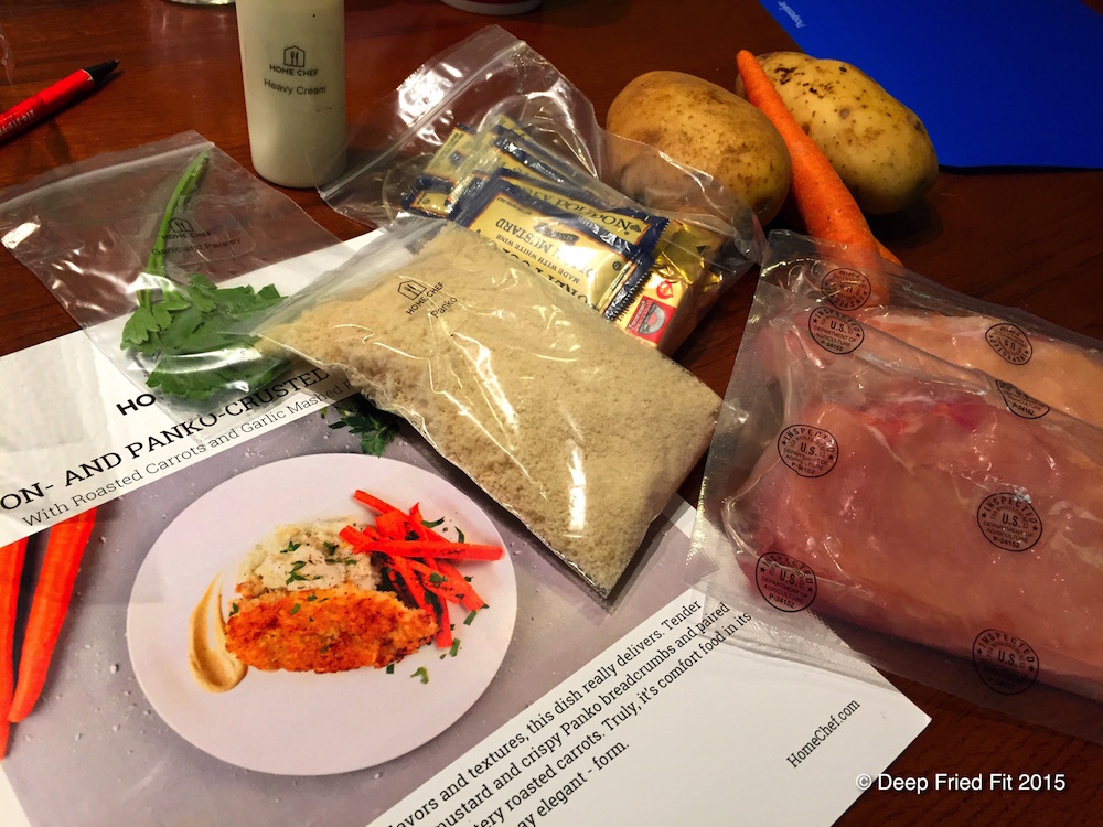 Ingredients for the dijon panko chicken